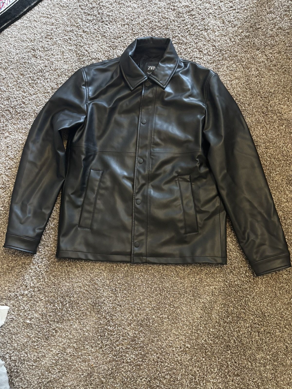 Zara ZARA Man Faux Leather Jacket Size US S / EU 44-46 / 1 - 2 Thumbnail