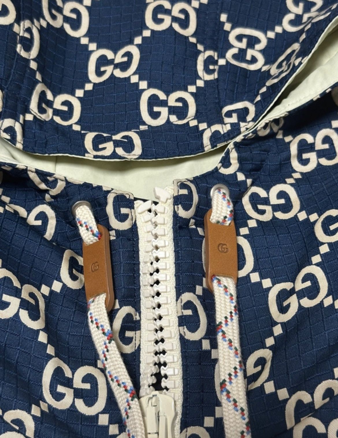 Gucci Gucci GG ripstop leath jacket windbreaker Size US L / EU 52-54 / 3 - 5 Thumbnail
