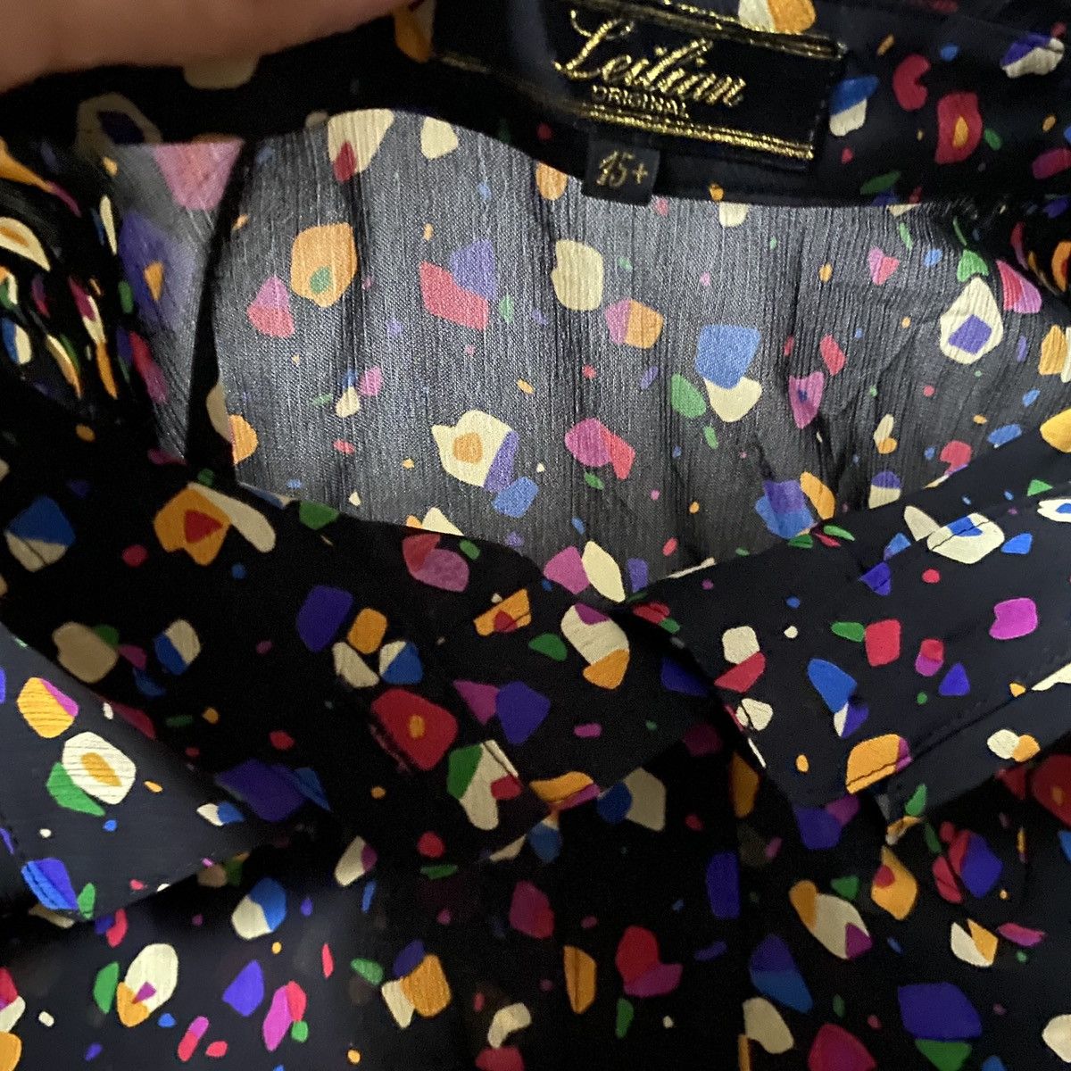Beauty Beast × Hysteric Glamour × Japanese Brand 1990's Leilian Multicolor Polkadot Shirts Size US L / EU 52-54 / 3 - 8 Thumbnail