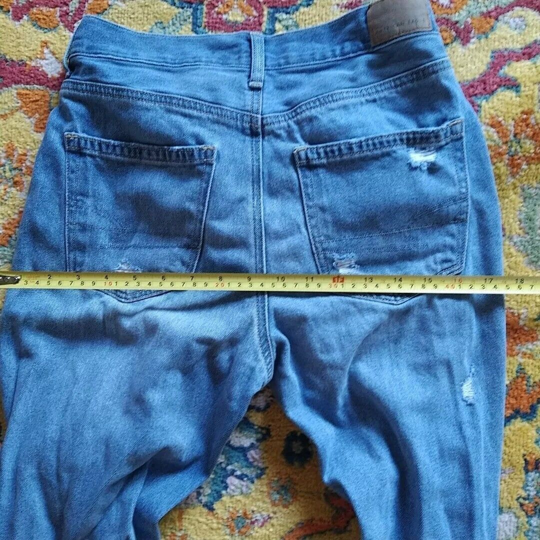 American Eagle Outfitters Women American Eagle Distressed Riped Jeans Size 4 Blue Size 27" / US 4 / IT 40 - 5 Thumbnail