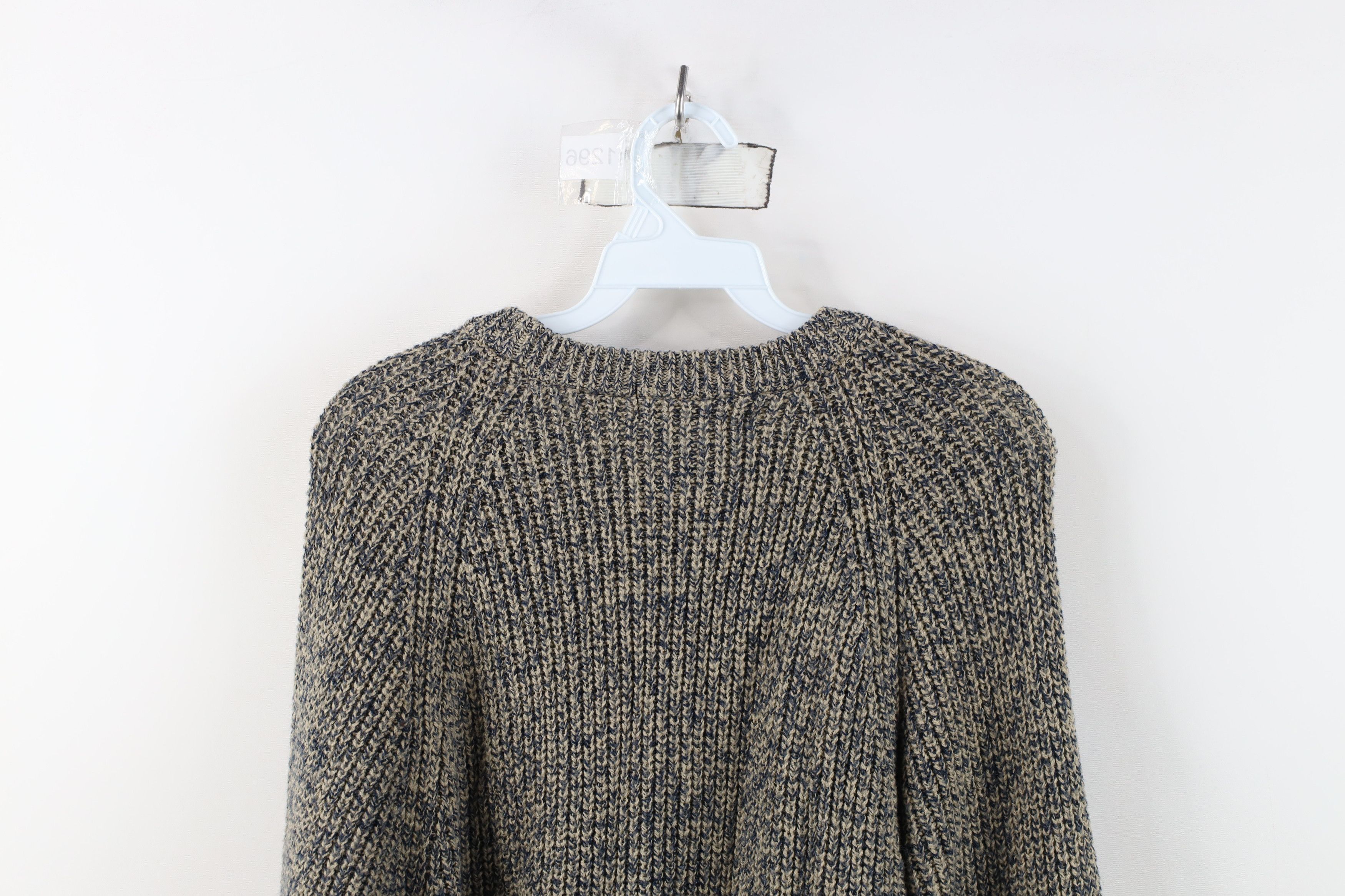 Vintage Vintage 90s Streetwear Chunky Ribbed Knit Crewneck Sweater Size M / US 6-8 / IT 42-44 - 7 Thumbnail