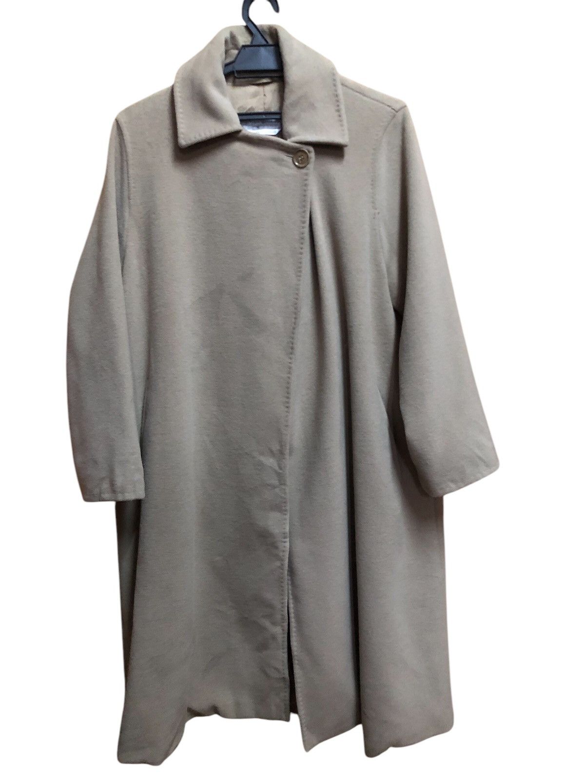 Max Mara Max Mara Wool One Button Long Coat Size M / US 6-8 / IT 42-44 - 1 Thumbnail