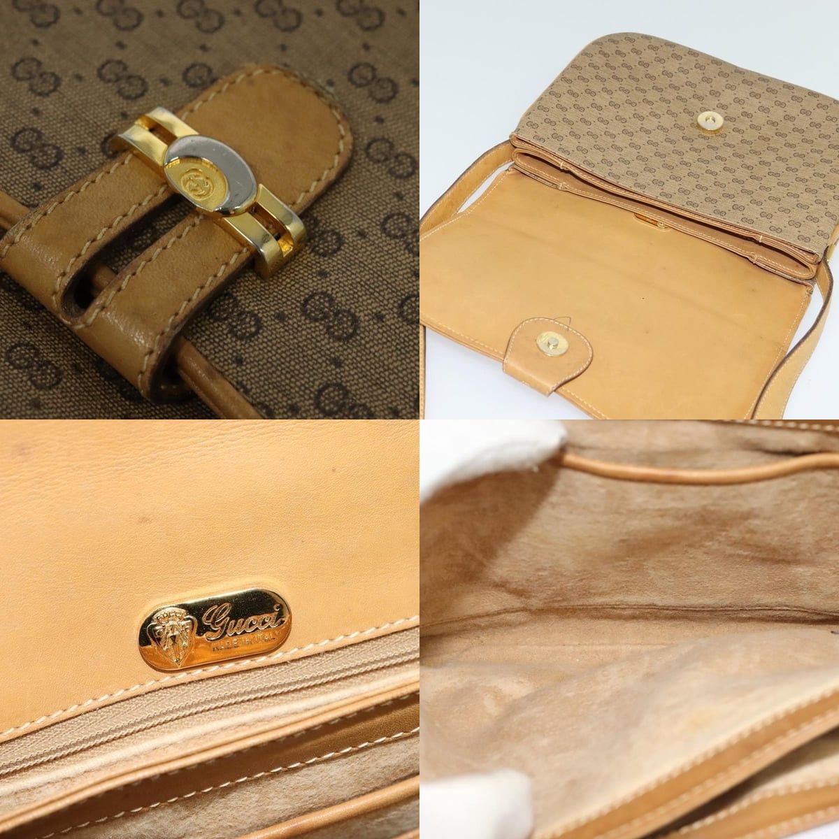 Gucci GUCCI Micro GG Supreme Shoulder Bag Pvc Leather Beige 001 Size ONE SIZE - 11 Thumbnail