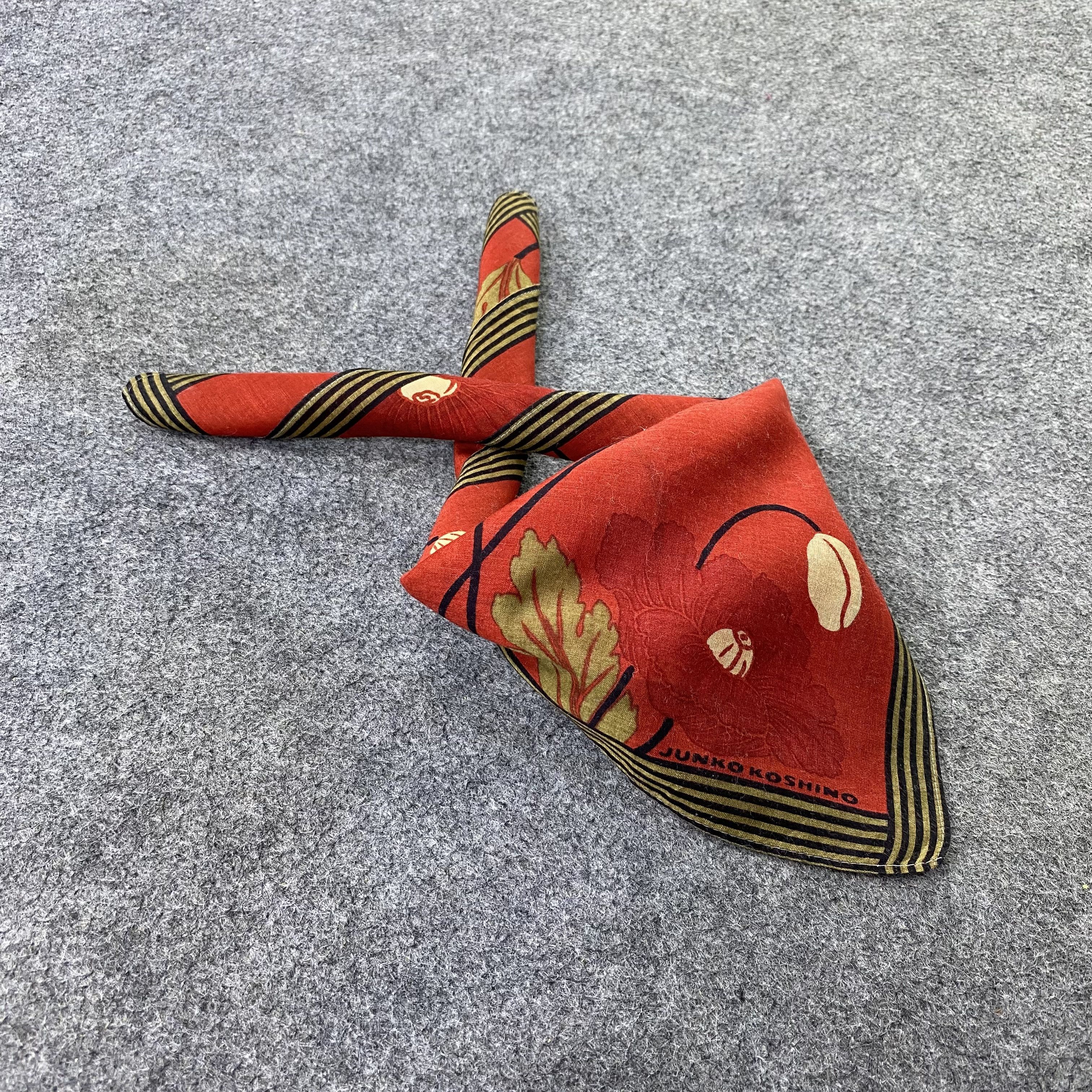 Japanese Brand Junko Koshino Handkerchief Neckerchief Bandana-B2038 Size ONE SIZE - 1 Thumbnail