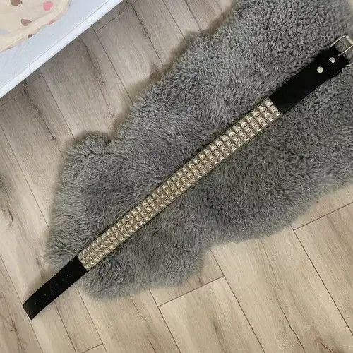 Japanese Brand × Vintage Funky Punk Steel Leather Studded Belt Size ONE SIZE - 4 Thumbnail