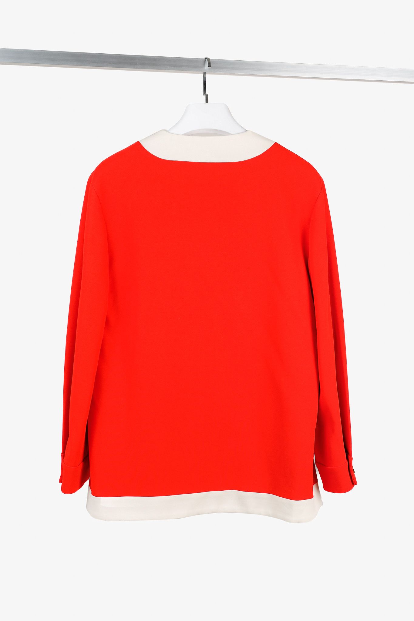 Gucci Gucci Cruise 2020 Red Cady Contrast-Detail Cardigan Size M / US 6-8 / IT 42-44 - 2 Thumbnail