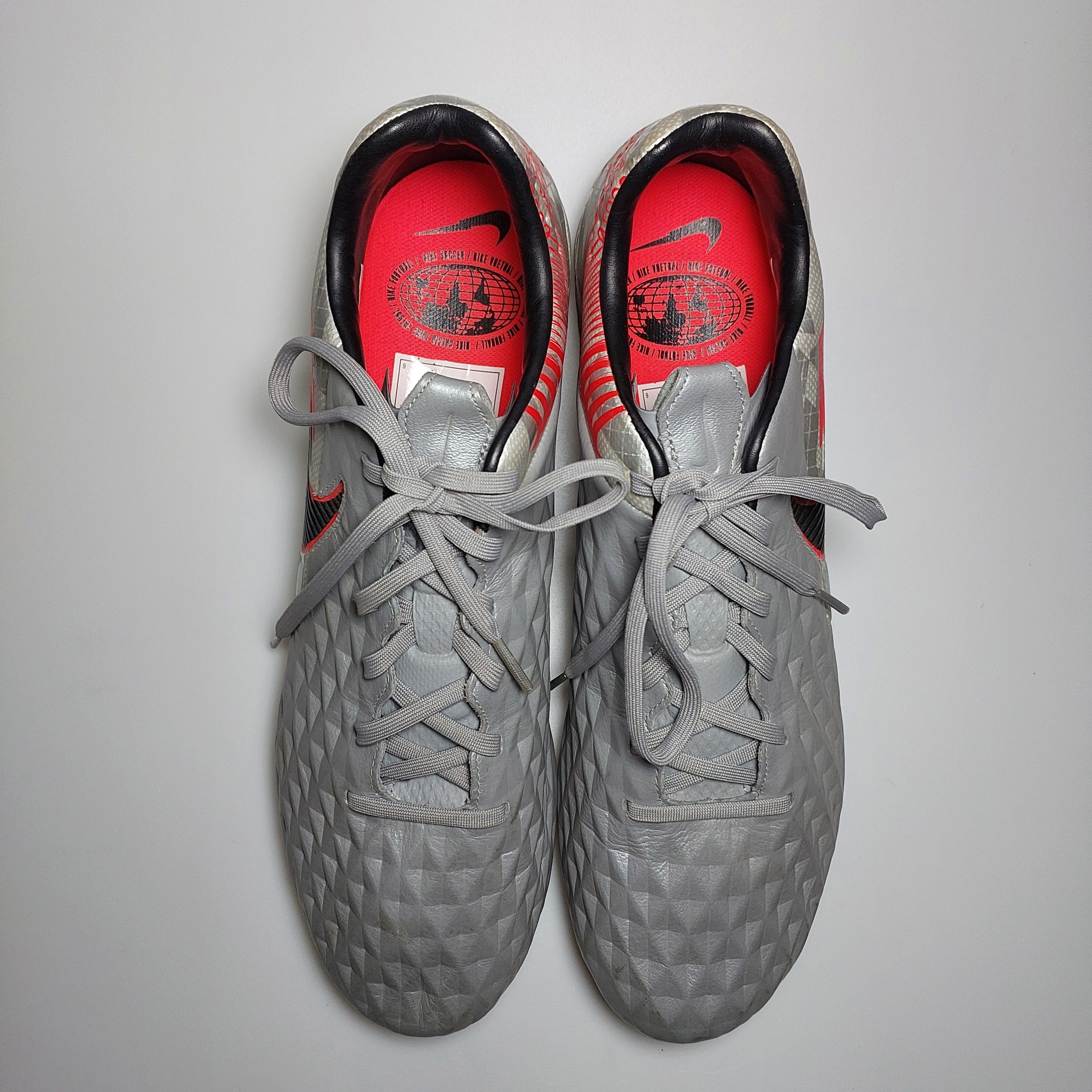 Nike Tiempo Legend 8 Pro FG 'Metallic Grey Crimson' US12 UK11 Size US 12 / EU 45 - 2 Thumbnail