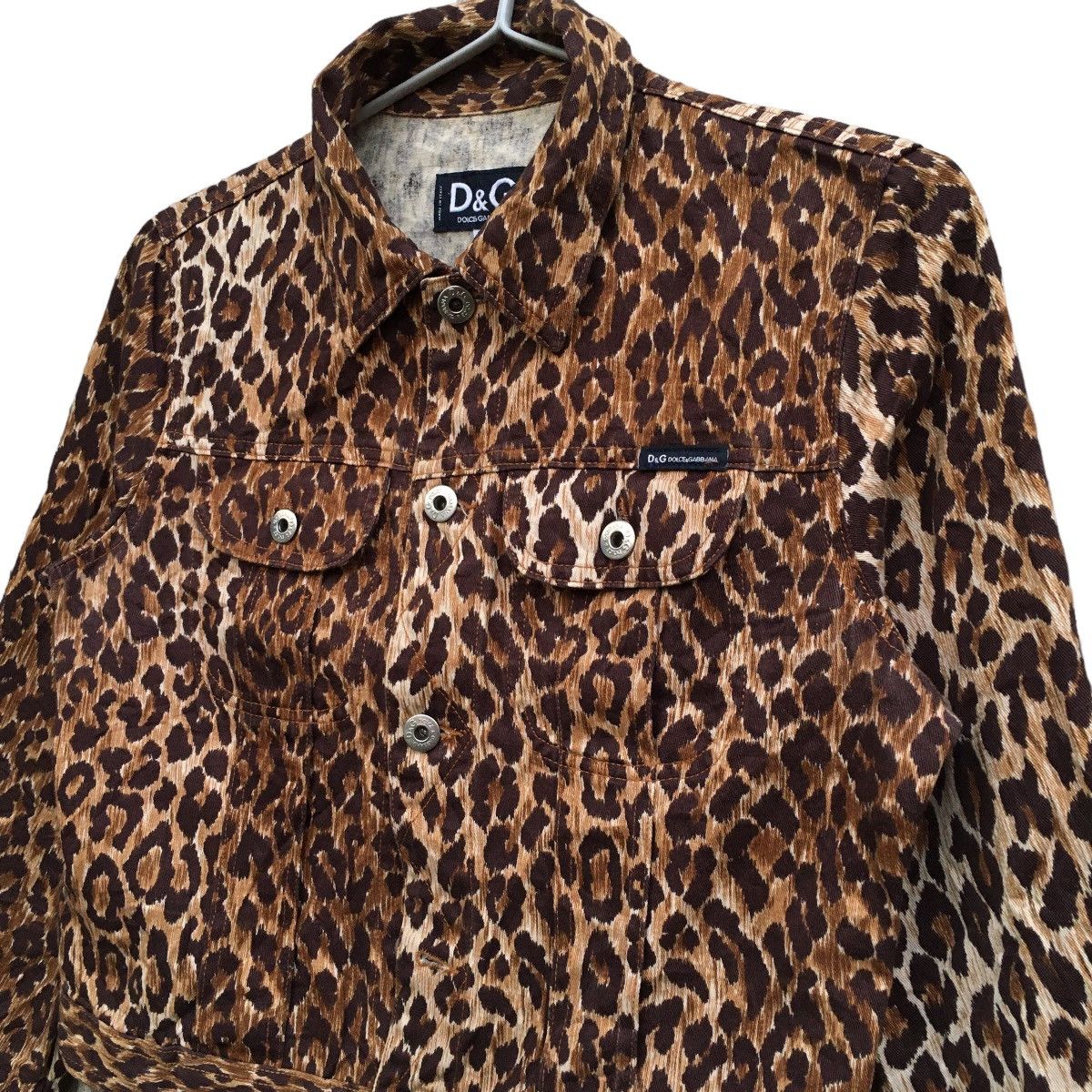 Dolce & Gabbana × Vintage Vintage Dolce And Gabbana ITTIERRE Leopard Trucker Jacket Size M / US 6-8 / IT 42-44 - 3 Thumbnail