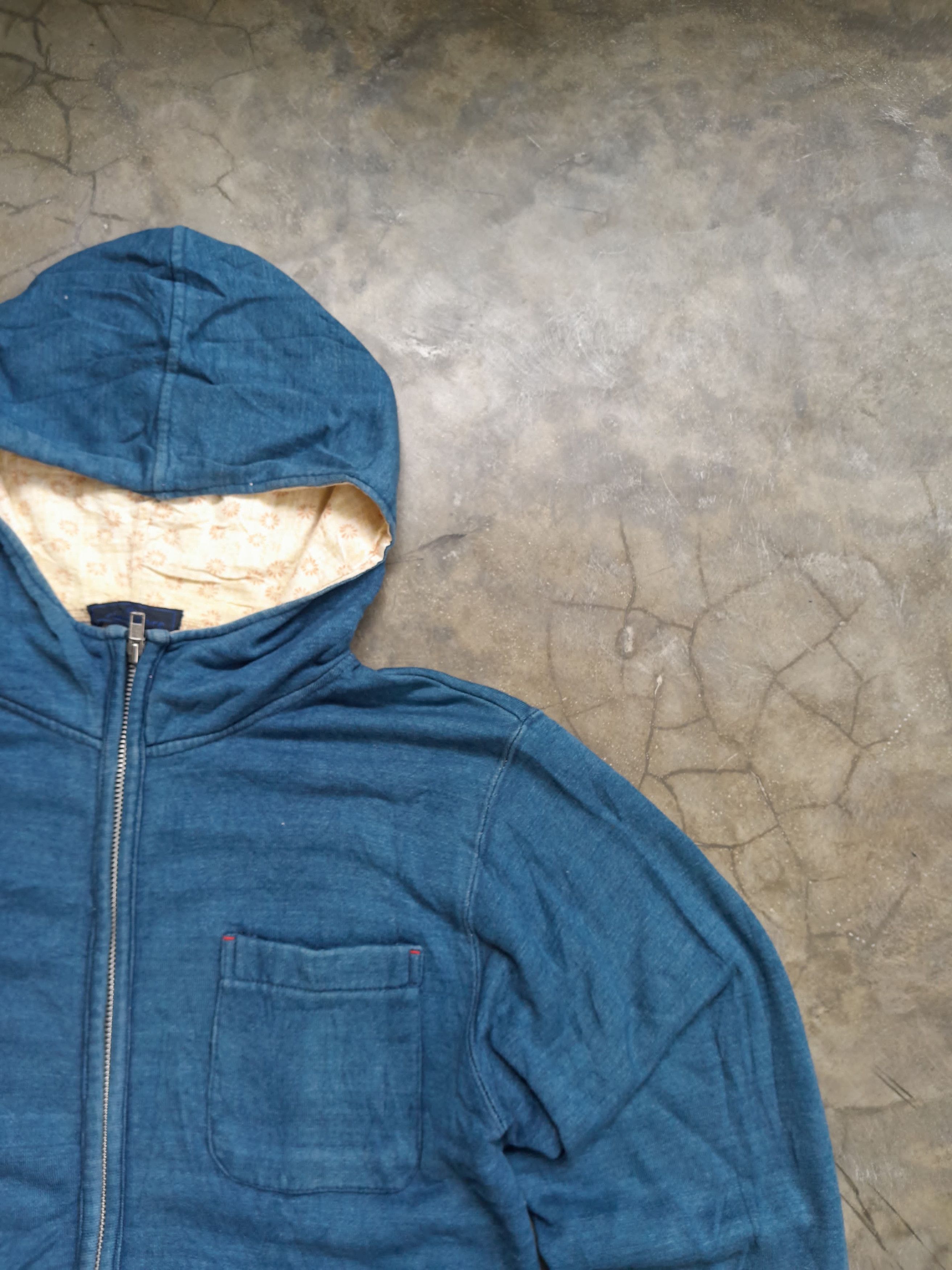 Japanese Brand Indigo Core - Zip Up Hoodie Size US M / EU 48-50 / 2 - 2 Thumbnail