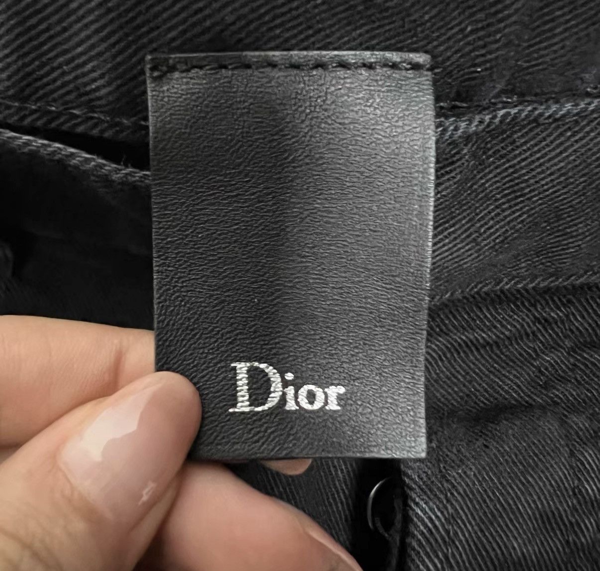 Dior Dior Black Distressed Skinny Jeans J41 Size 24" / US 00 / IT 34 - 3 Thumbnail