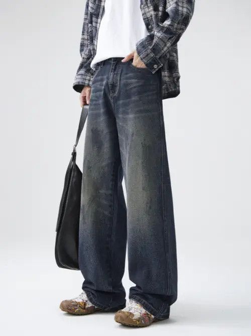 Jean American retro dirty washed jeans Size US 32 / EU 48 - 7 Thumbnail