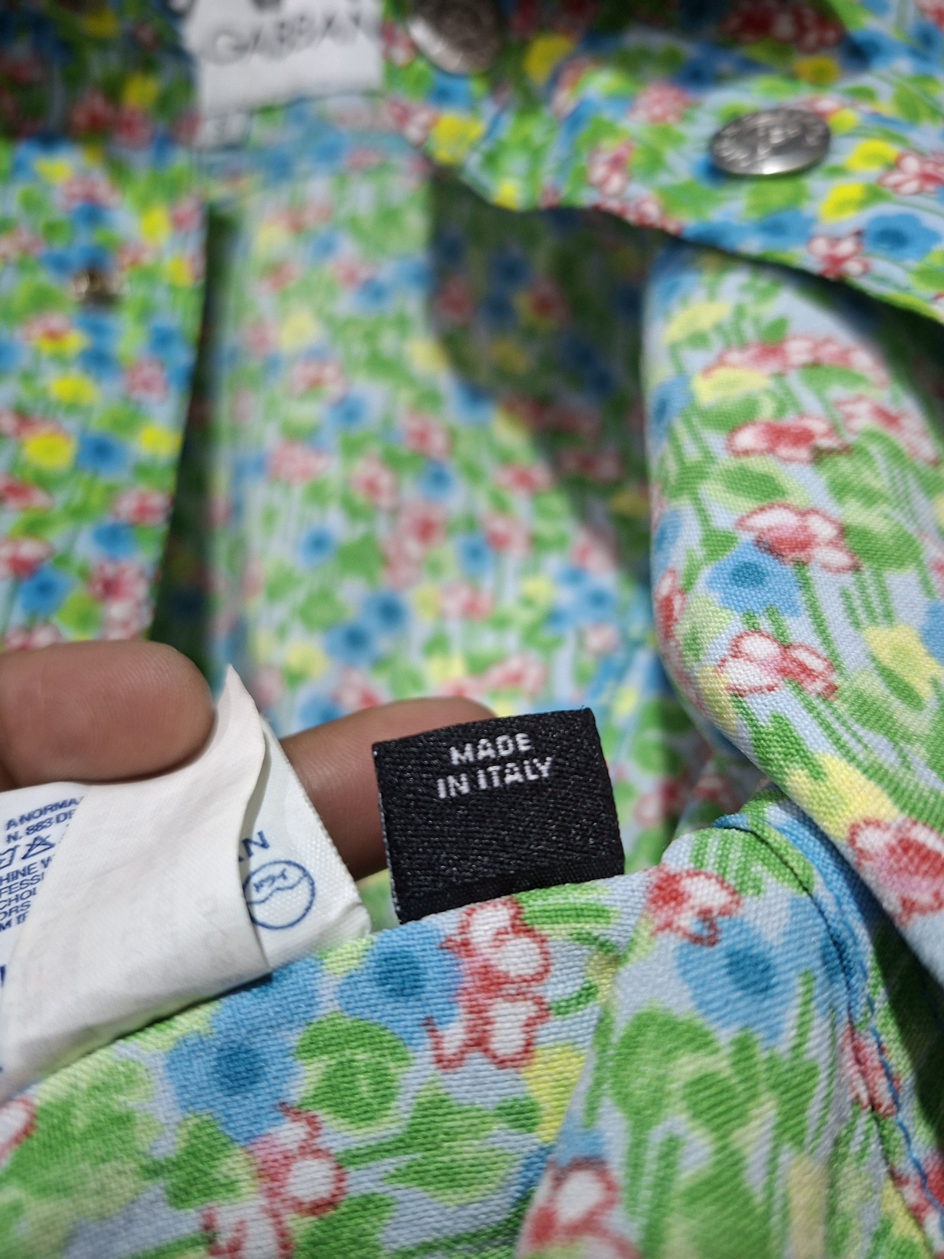 Dolce & Gabbana DOLCE & GABBANA SS 2003 FLORAL CROPPED TRUCKER JACKET Size S / US 4 / IT 40 - 8 Thumbnail