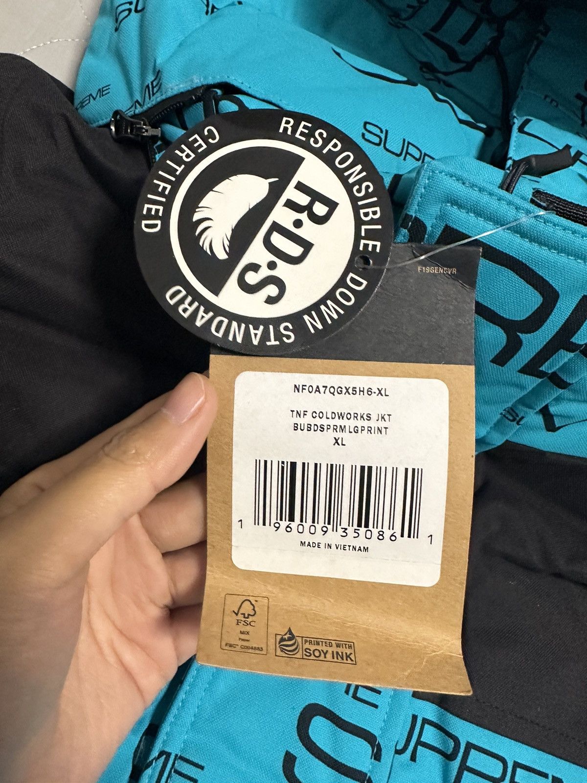 Supreme × The North Face Supreme TNF Coldworks 700-fill Down Parka Blue Size US XL / EU 56 / 4 - 4 Thumbnail