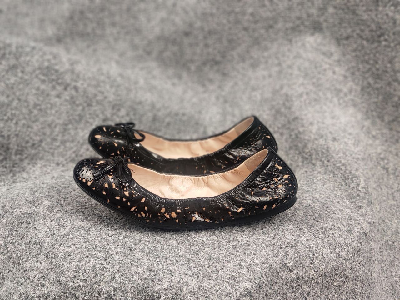 Prada Prada Vintage Patent Ballerina Ballet Flats scrunch Shoes Size US 9 / IT 39 - 2 Thumbnail