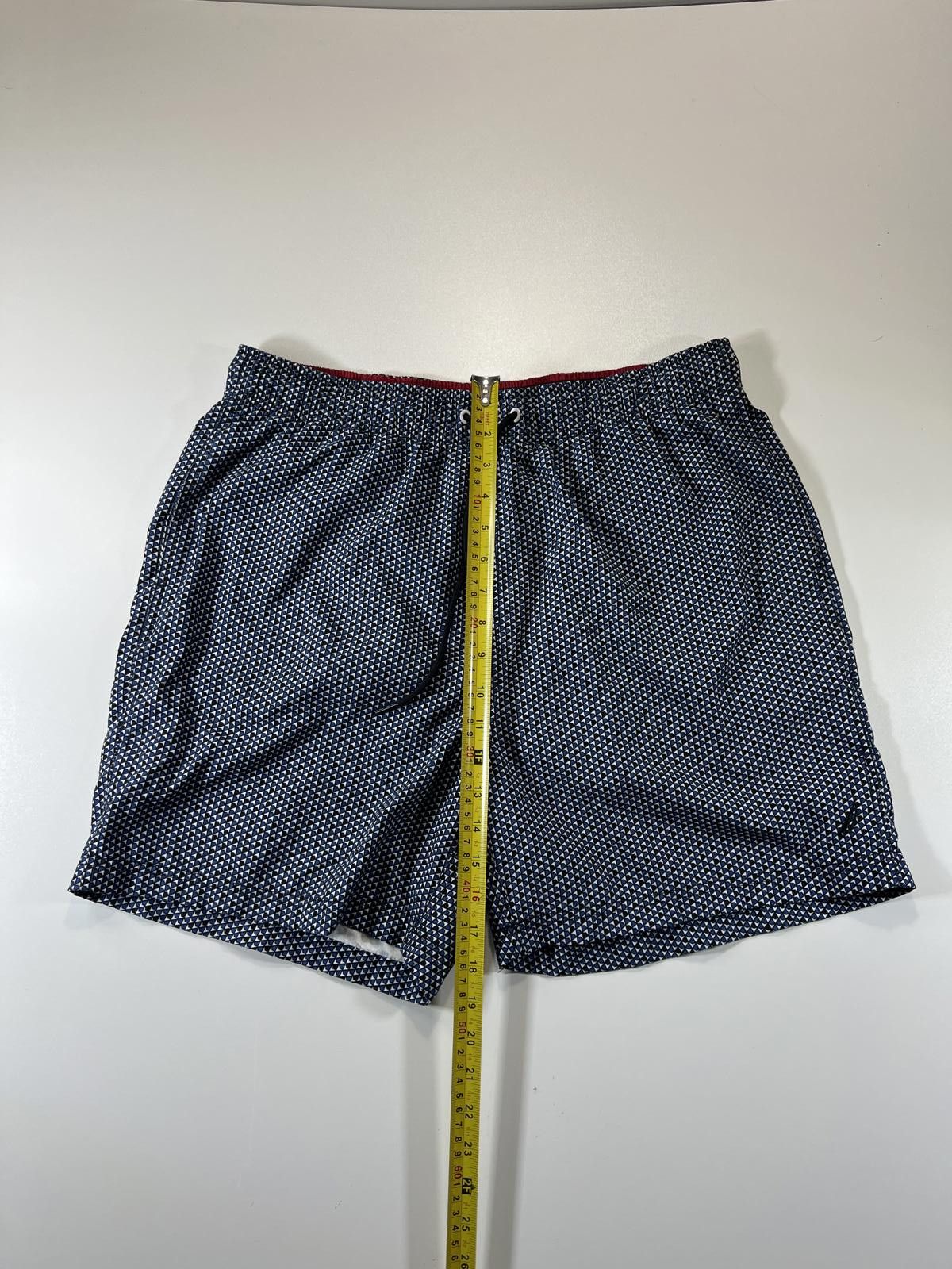 Unknown London Nautica Men's Navy Patterned Swim Shorts L Size US 34 / EU 50 - 7 Thumbnail