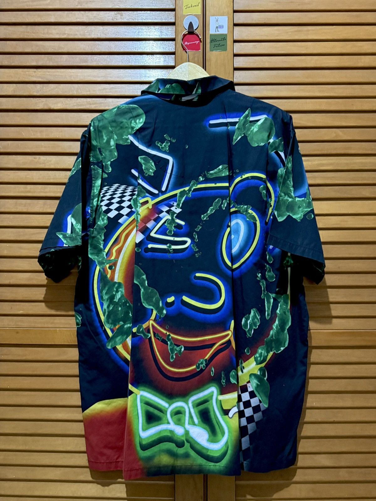 Travis Scott Travis Scott Cactus Jack Neon Sign Hawaiian Shirt Black Size US XXL / EU 58 / 5 - 4 Thumbnail
