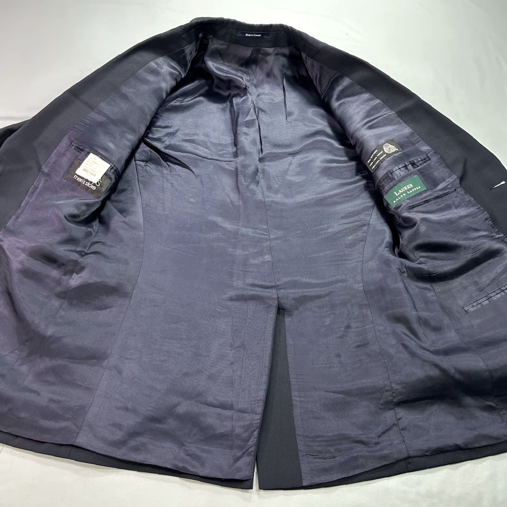 Ralph Lauren Lauren Ralph Lauren Blazer Mens 38R Navy Blue Wool Sport Coat Suit Jacket Size 38R - 3 Thumbnail