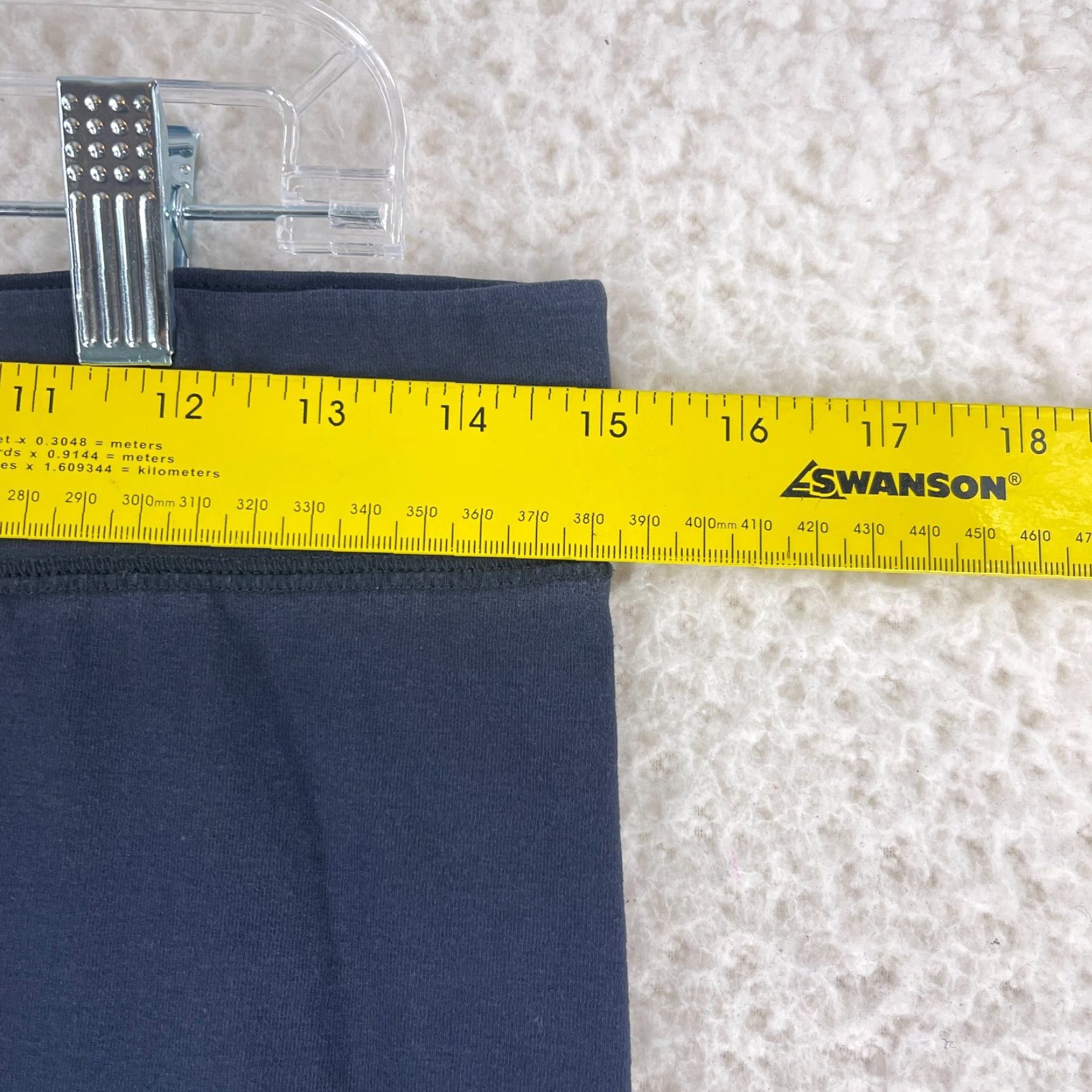 Vintage Christopher & Banks Navy Blue Pull On Pants Womens Medium Elastic Waist Straight Leg Jeans Style City Casual Size 32" / US 10 / IT 46 - 4 Thumbnail