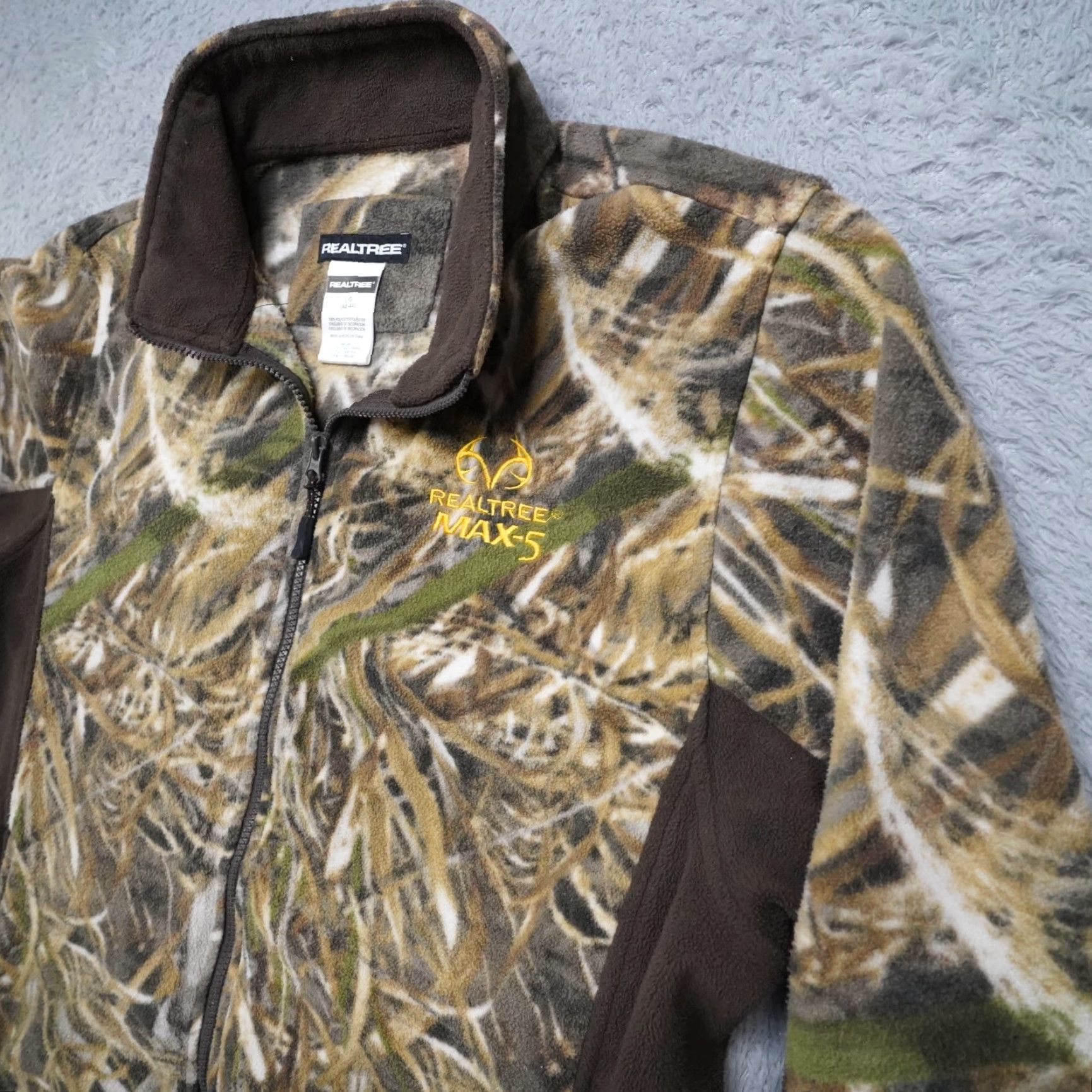Realtree Realtree Max-5 Jacket Camouflage L Hooded Pockets Fleece Outdoor Hunting Men XS? Size US L / EU 52-54 / 3 - 6 Thumbnail