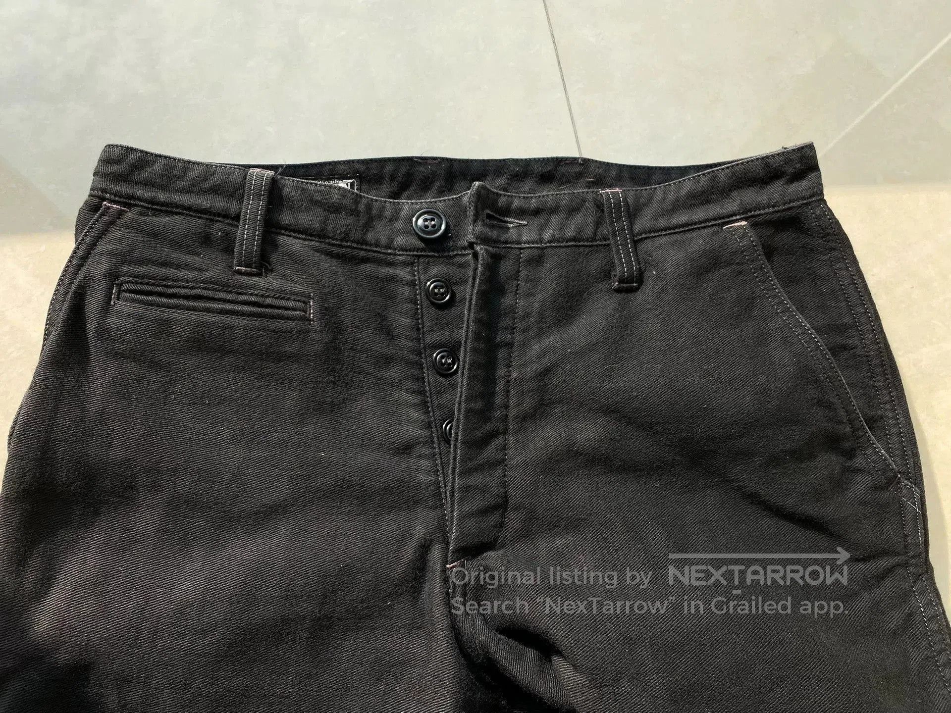Freewheelers bootleggers dylan black pants with skull design. Size US 38 / EU 54 - 5 Thumbnail