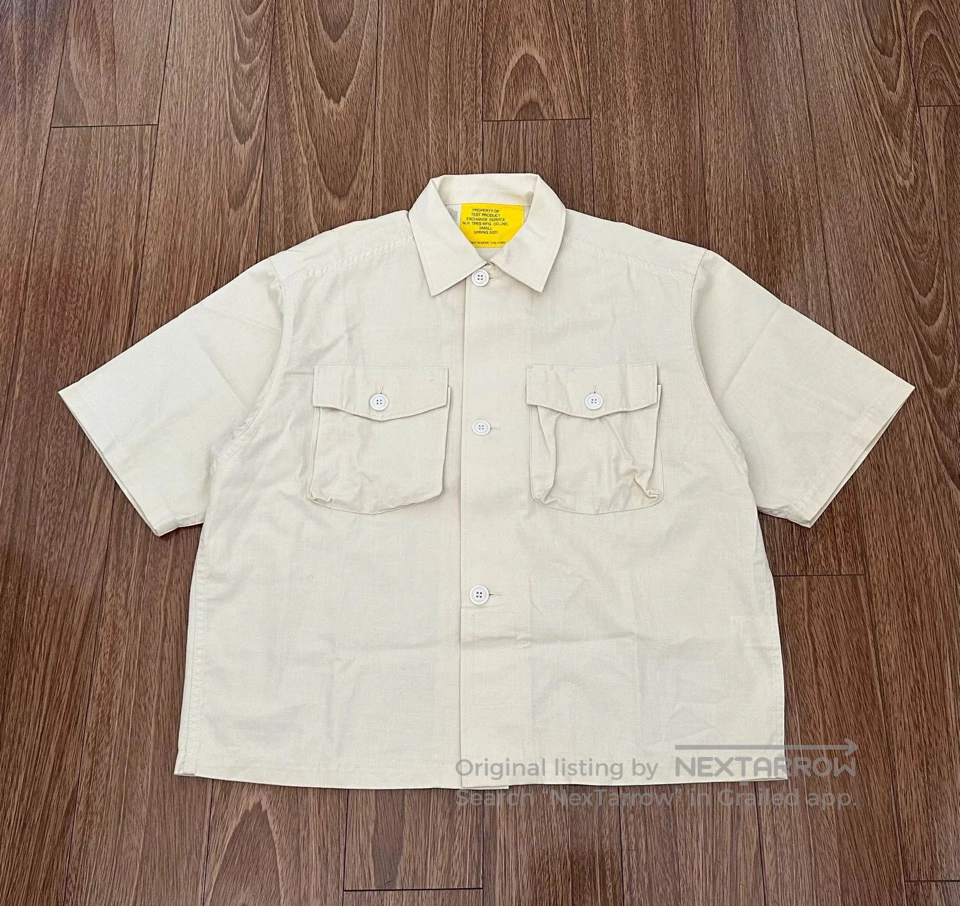 N.Hoolywood N.HOOLYWOOD Military Style Short Sleeve Shirt. Size US M / EU 48-50 / 2 - 1 Thumbnail