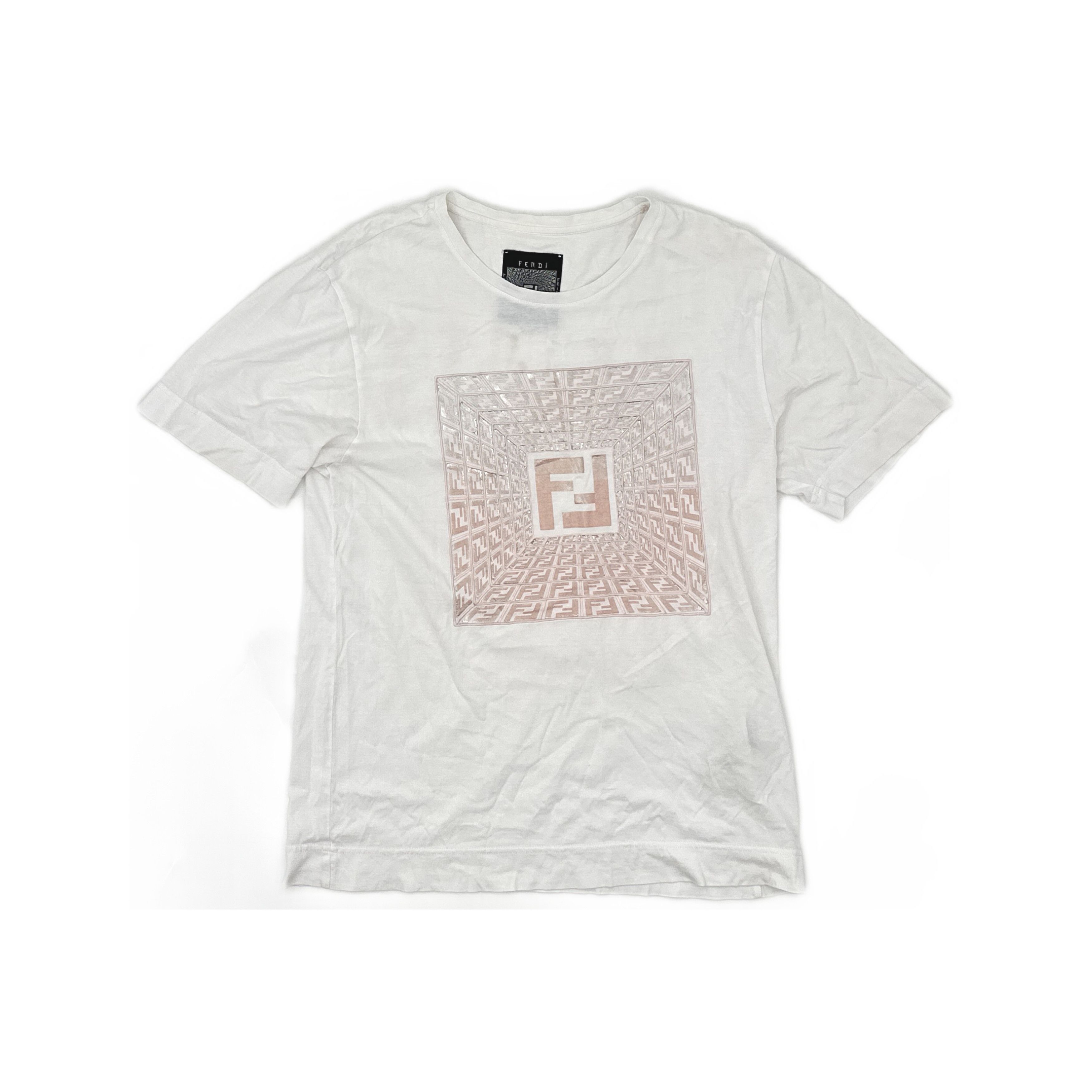 Fendi Fendi Geometric Logo Short Sleeve T-Shirt Size XS Size US XS / EU 42 / 0 - 1 Thumbnail
