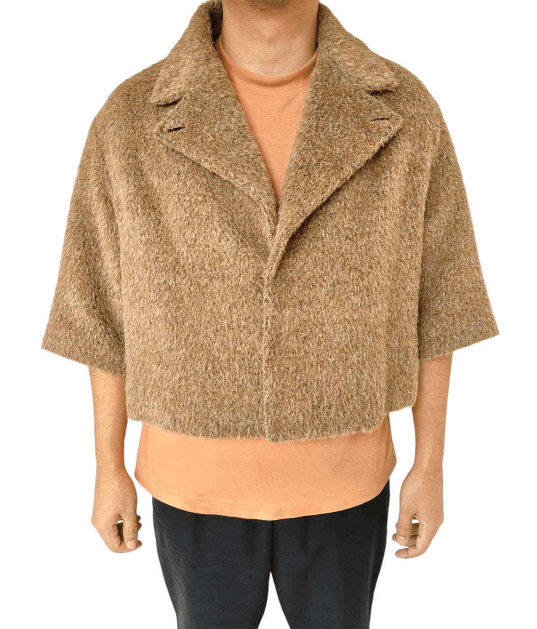 Yohji Yamamoto Y's Drop Shoulder Crop Alpaca fur Jacket Size M / US 6-8 / IT 42-44 - 1 Thumbnail