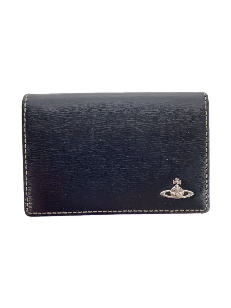 Vivienne Westwood Contrast Stitch Orb Leather Card Wallet Size ONE SIZE - 1 Thumbnail