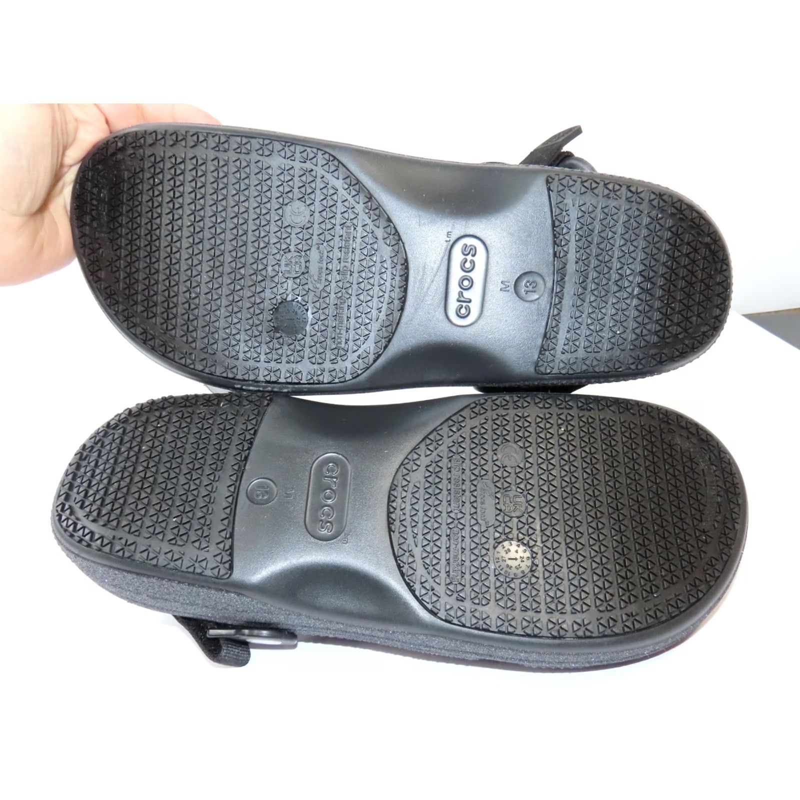 Crocs Crocs Classic Work Graphic Clog Men’s 13 Black Glitter New 210454 Size US 13 / EU 46 - 6 Thumbnail