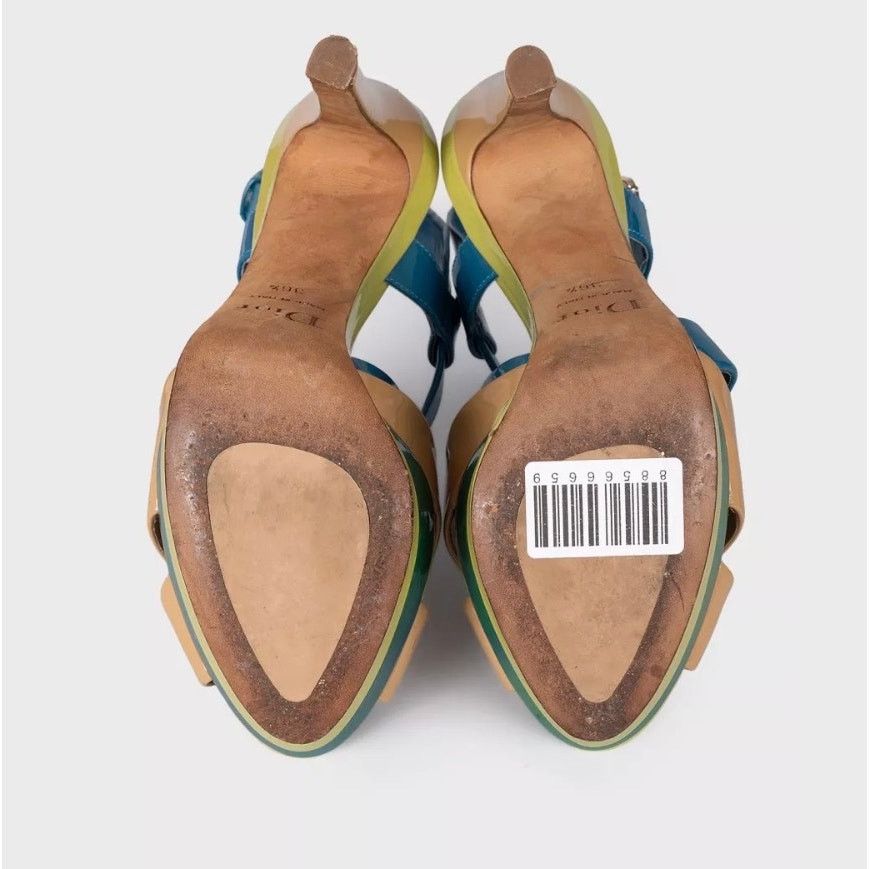 Dior Christian Dior Leather Open-Toe High Heel Sandals - EU 36.5 Size US 5.5 / IT 35.5 - 5 Thumbnail