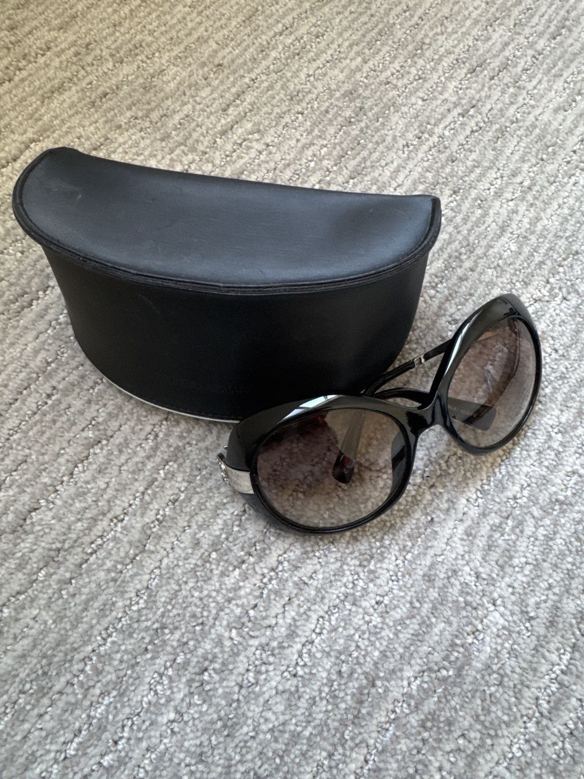 Giorgio Armani Vintage Giorgio Armani Rhinestone Shield Sunglasses Size ONE SIZE - 3 Thumbnail