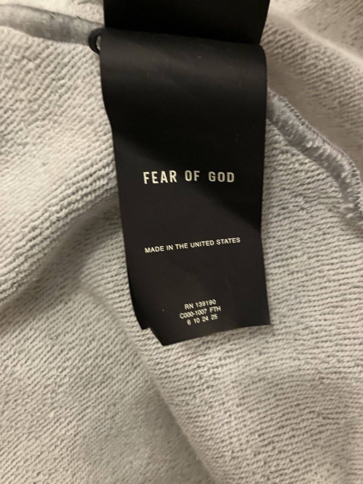 Fear of God Fear of God Sixth Collection FG Mock Neck Sweatshirt – Grey Size US XL / EU 56 / 4 - 6 Thumbnail