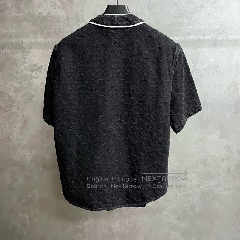 Louis Vuitton Louis Vuitton Black Logo Print Casual Denim Short Sleeve S Size US S / EU 44-46 / 1 - 5 Thumbnail