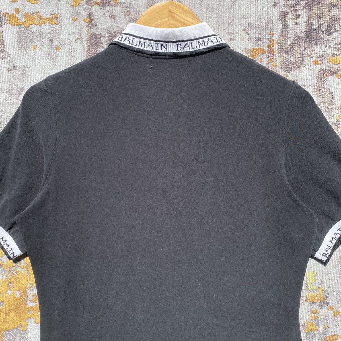 Balmain Vintage Balmain Paris Polos Half Zip Shirt Balmain SunFaded Size US S / EU 44-46 / 1 - 8 Thumbnail