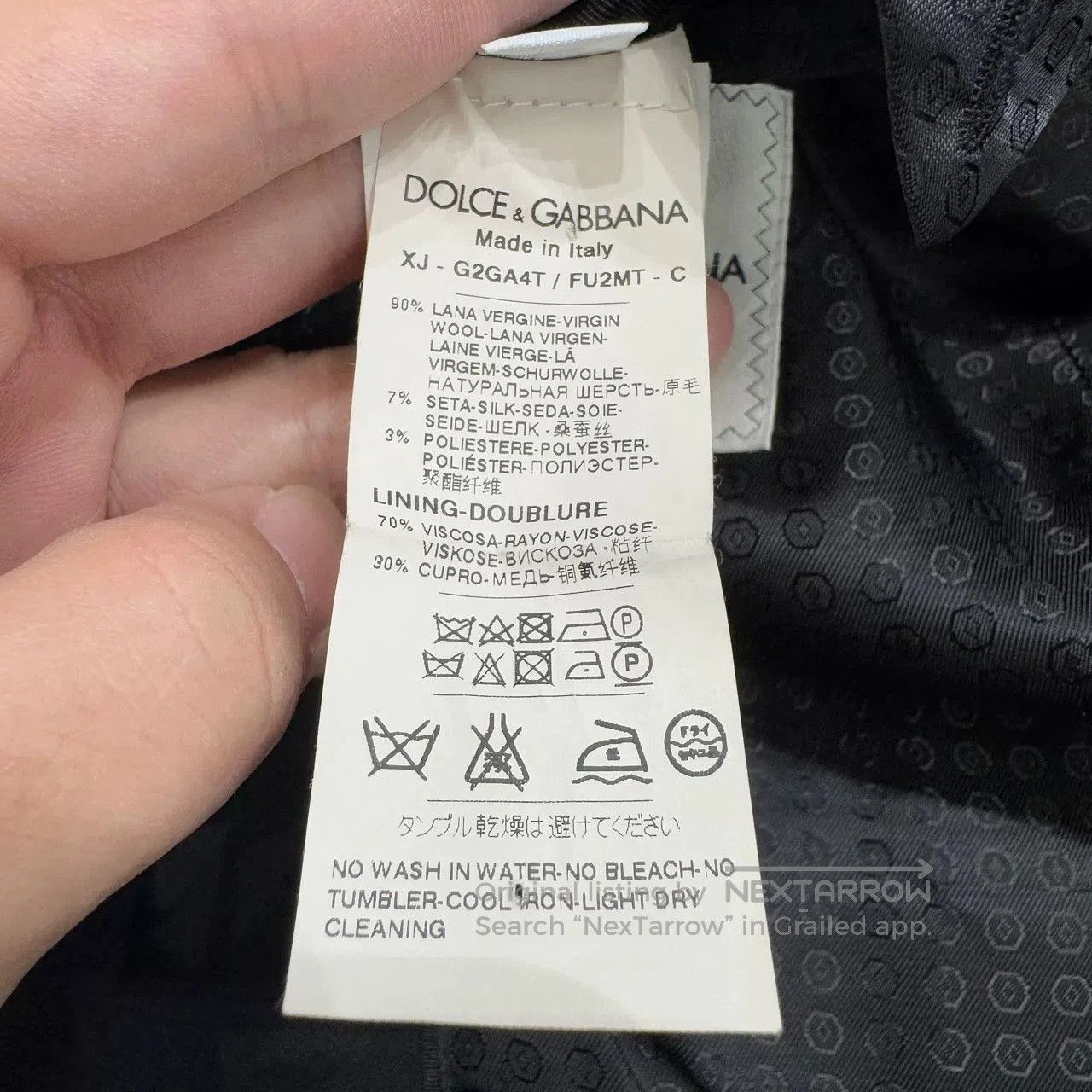 Dolce & Gabbana DG Wool Suit Jacket. Size US M / EU 48-50 / 2 - 3 Thumbnail