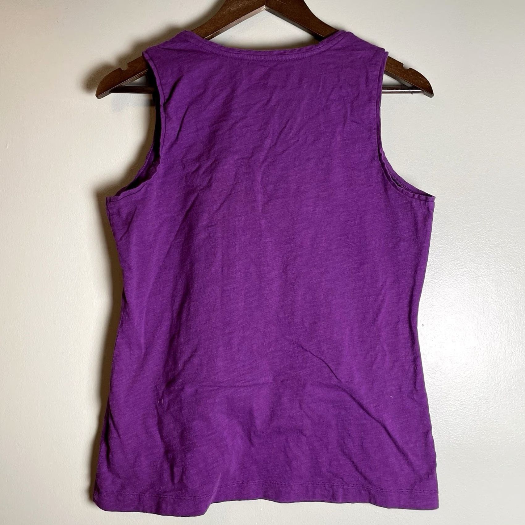 Vintage Chico’s Tank Top Blouse Shirt Sleeveless Purple Plum Sequin Casual Evening Sparkle M Womens Size M / US 6-8 / IT 42-44 - 6 Thumbnail
