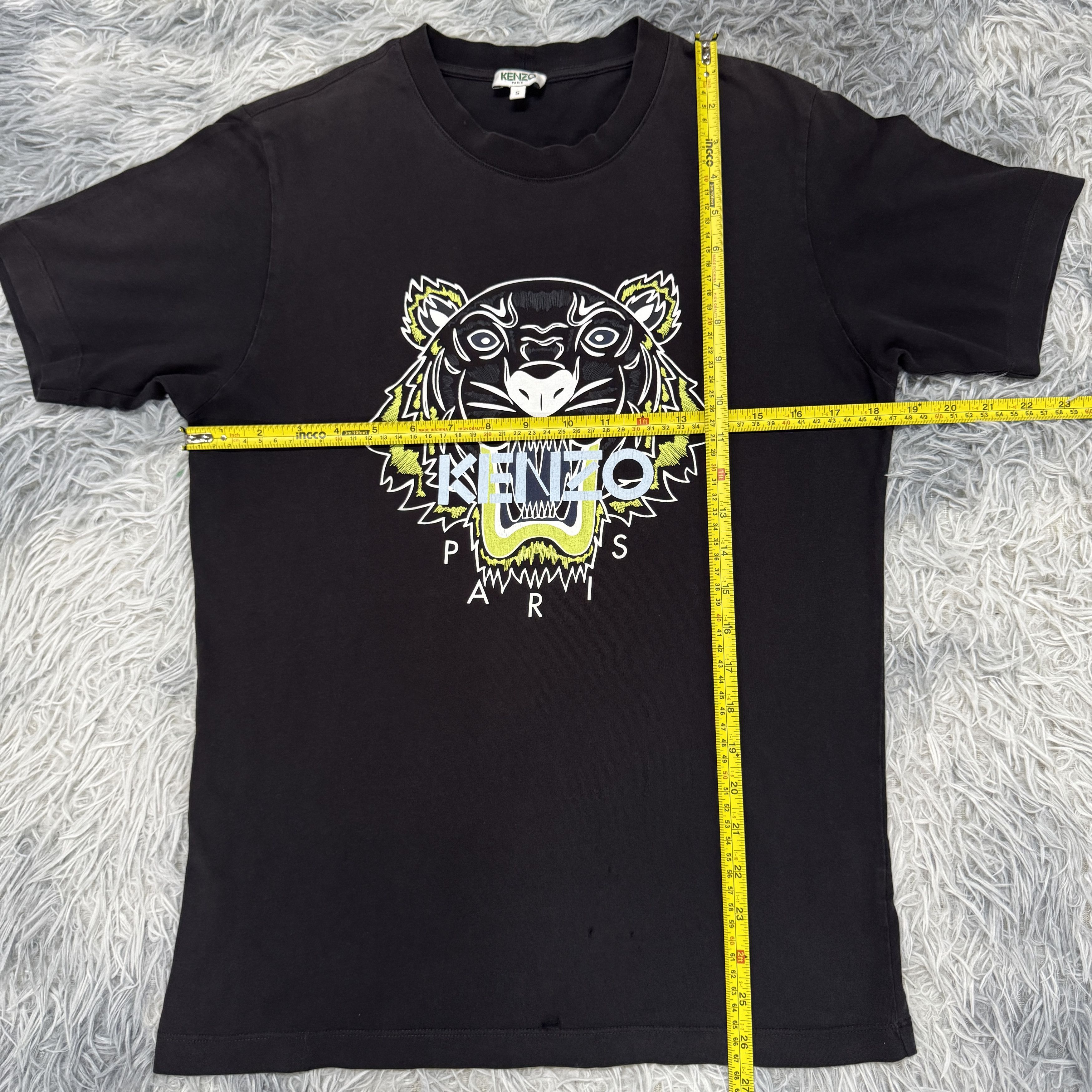 Kenzo Kenzo Blue Yellow Tiger Black Sunfaded Tshirt Streetwear Size US S / EU 44-46 / 1 - 6 Thumbnail