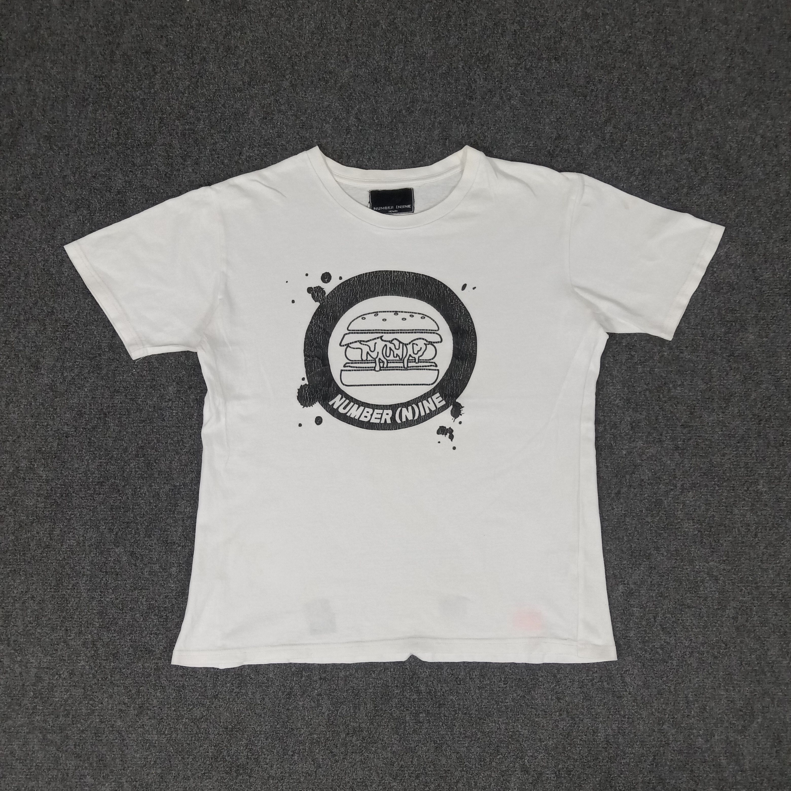 Number (N)ine Burger Art Japanese Brand Tshirt