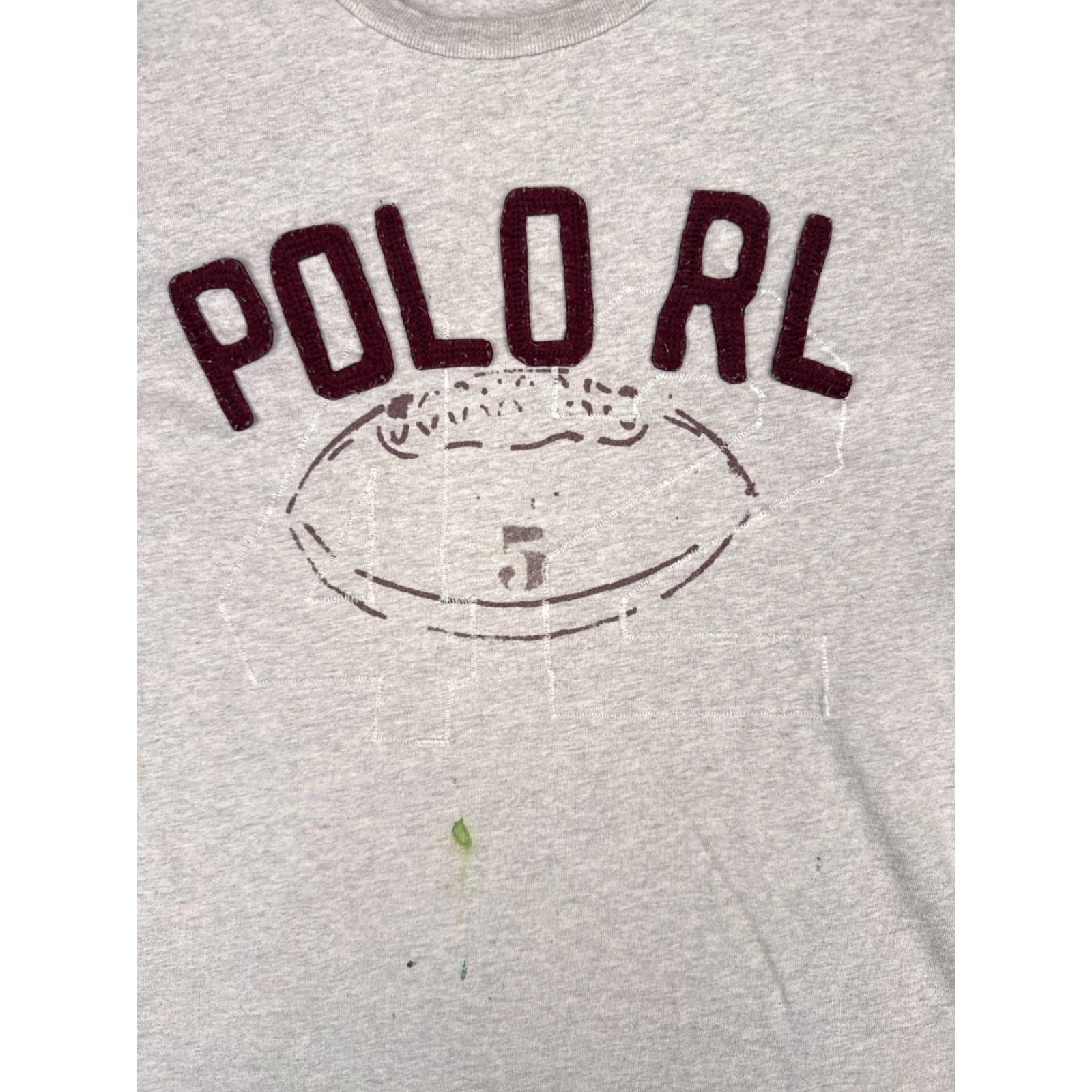 Ralph Lauren Polo Ralph Lauren Shirt Men Small Gray Spellout Logo Crew Long Sleeve #42 READ Size US S / EU 44-46 / 1 - 6 Thumbnail