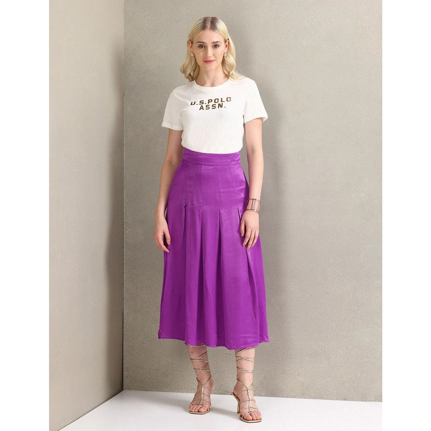 Zara ZARA High-Waisted Midi Skirt NWT LAST ONE!!! Size 27" / US 4 / IT 40 - 9 Thumbnail