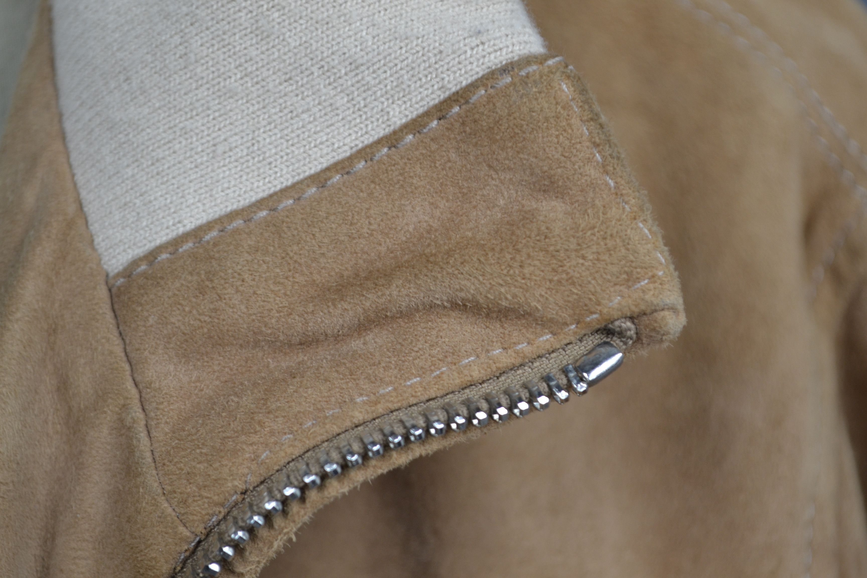 Paciotti Cesare Paciotti 4US Suede Leather Bomber Jacket 50 M Sabbia Size US M / EU 48-50 / 2 - 17 Thumbnail