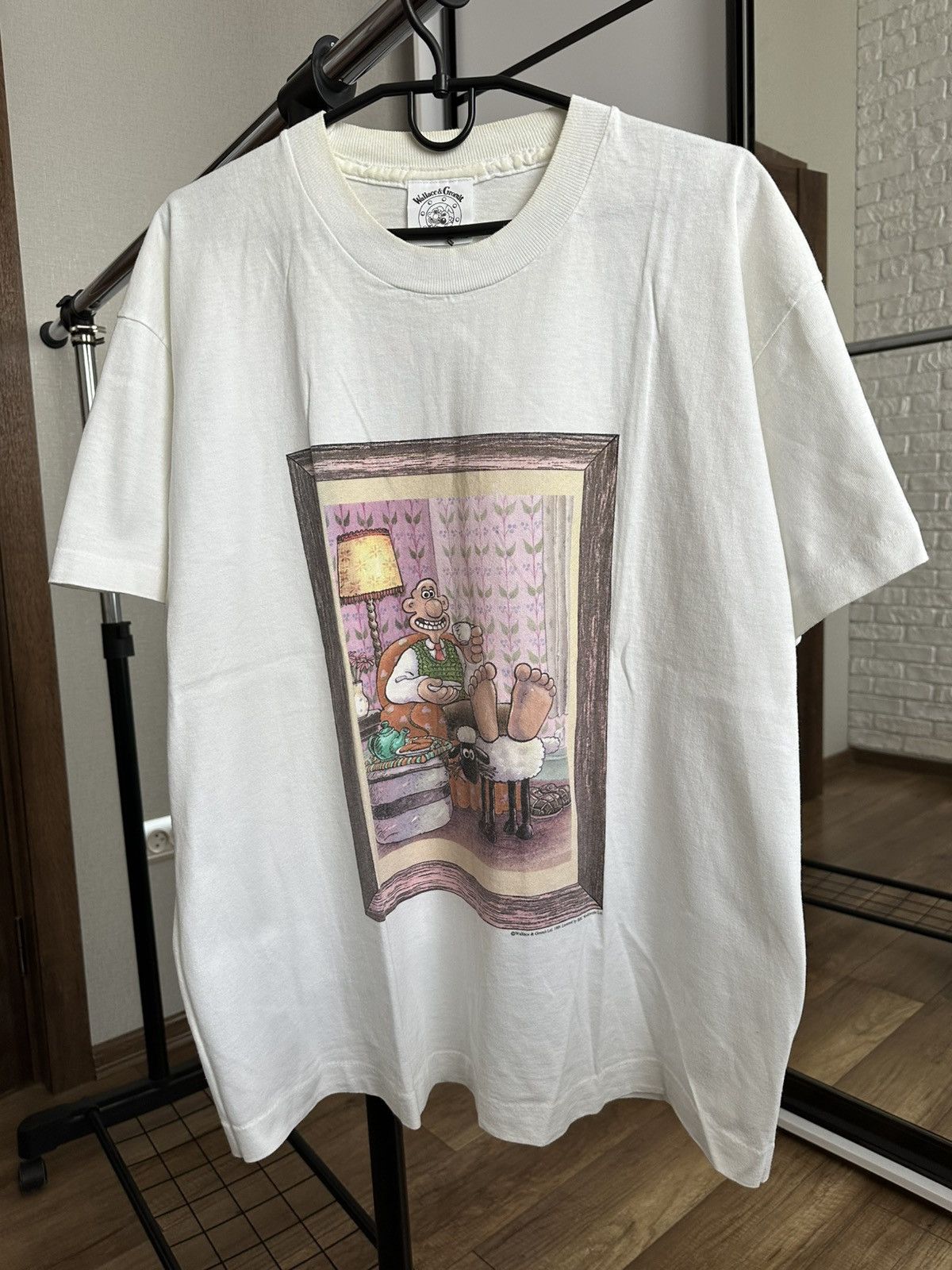 Vintage 1989 Wallace & Gromit Vintage Movie T-Shirt Tee Size US XL / EU 56 / 4 - 3 Thumbnail