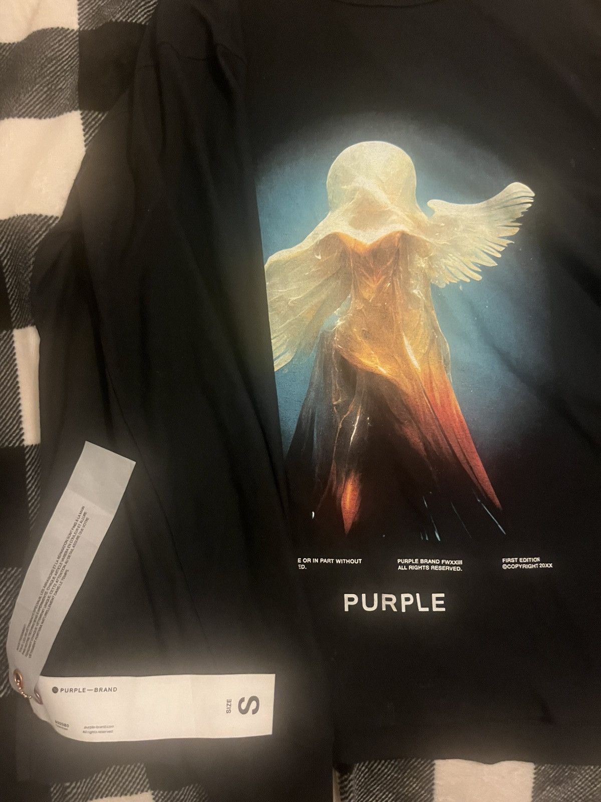 Purple Brand Angel Long Sleeve Graphic T-Shirt Size US S / EU 44-46 / 1 - 4 Thumbnail