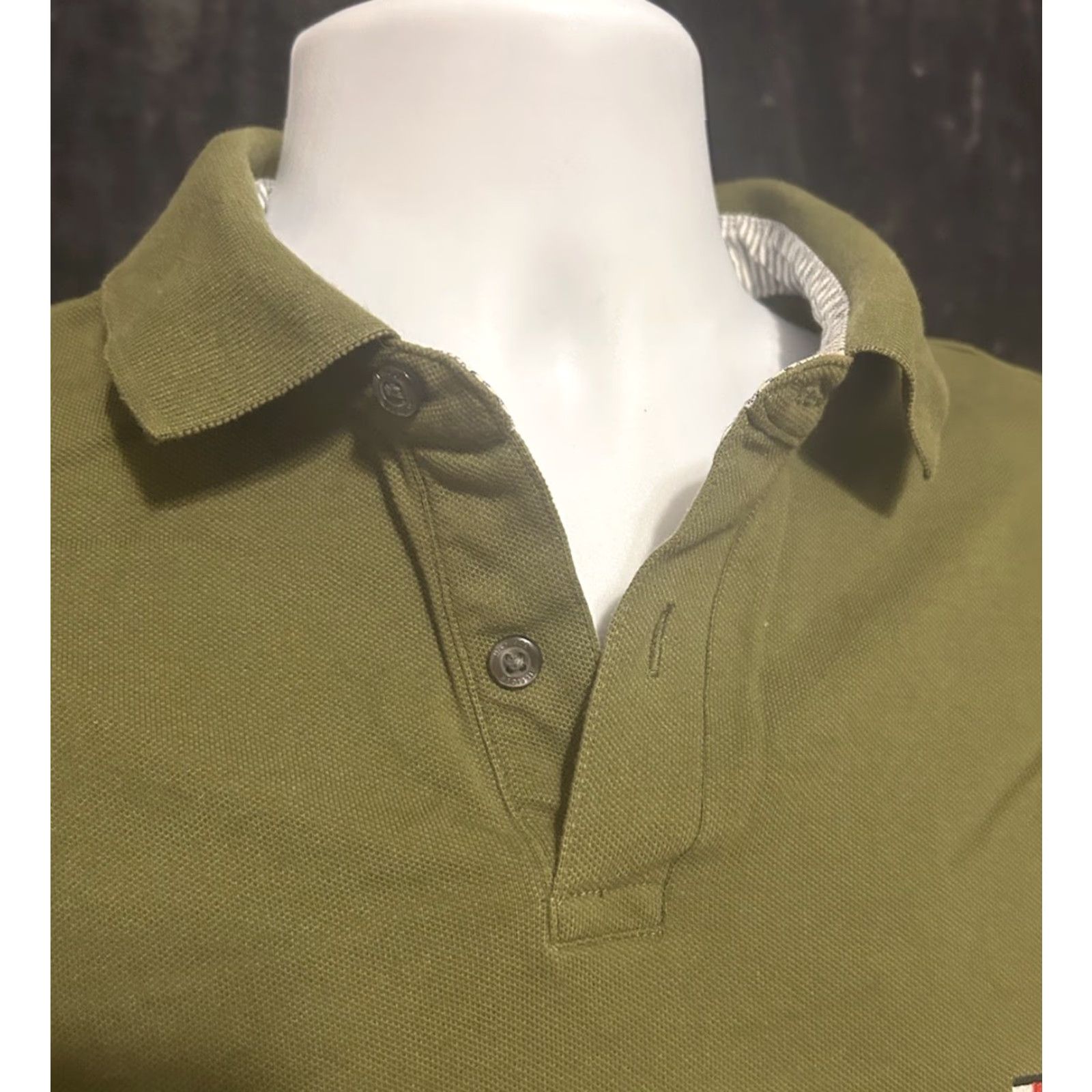 Tommy Hilfiger Tommy Hilfiger Polo Shirt Men XL Fits Large Army Green Regular Fit Polo Shirt Short Sleeve Solid Green 1985 IM 1985 Logo Size US L / EU 52-54 / 3 - 6 Thumbnail