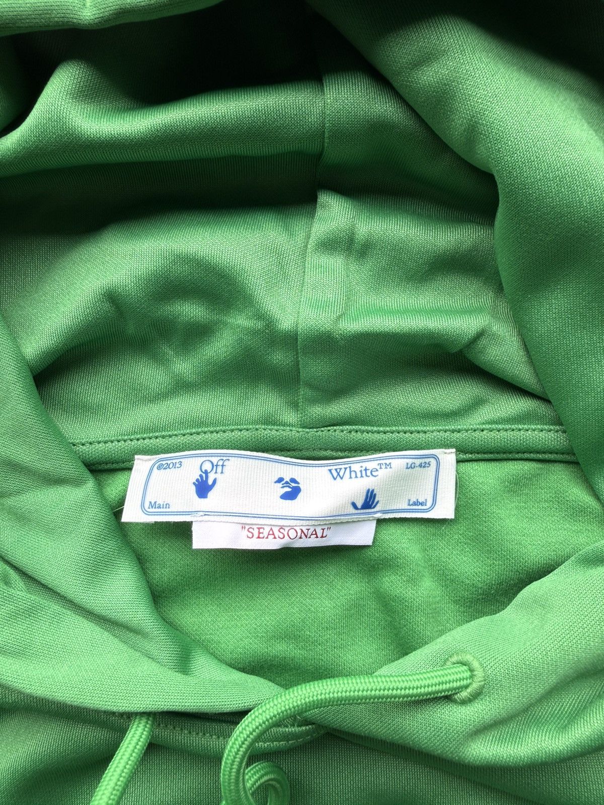 Off-White Off-White Hand Logo Hoodie Green Size US XL / EU 56 / 4 - 4 Thumbnail