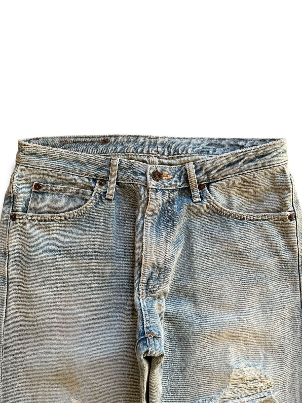 Edwin Vintage Japan Edwin 503 Distressed Patched Baggy Style Jeans Size US 32 / EU 48 - 4 Thumbnail