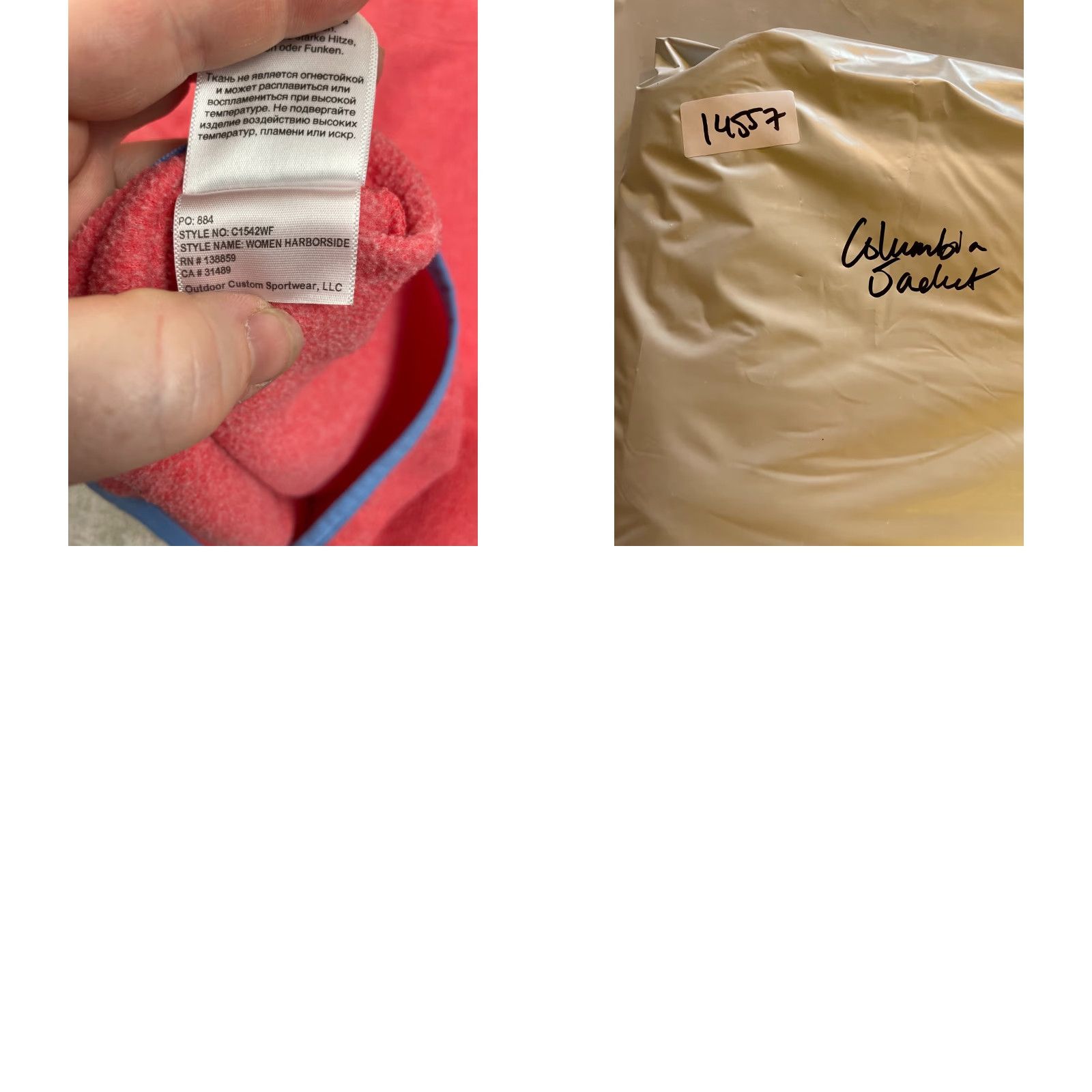 Vintage Columbia Jacket Womens XL PFG Harborside Pullover Pink Outdoor Regular Zip Mid-Length Jacket Size XL / US 12-14 / IT 48-50 - 8 Thumbnail