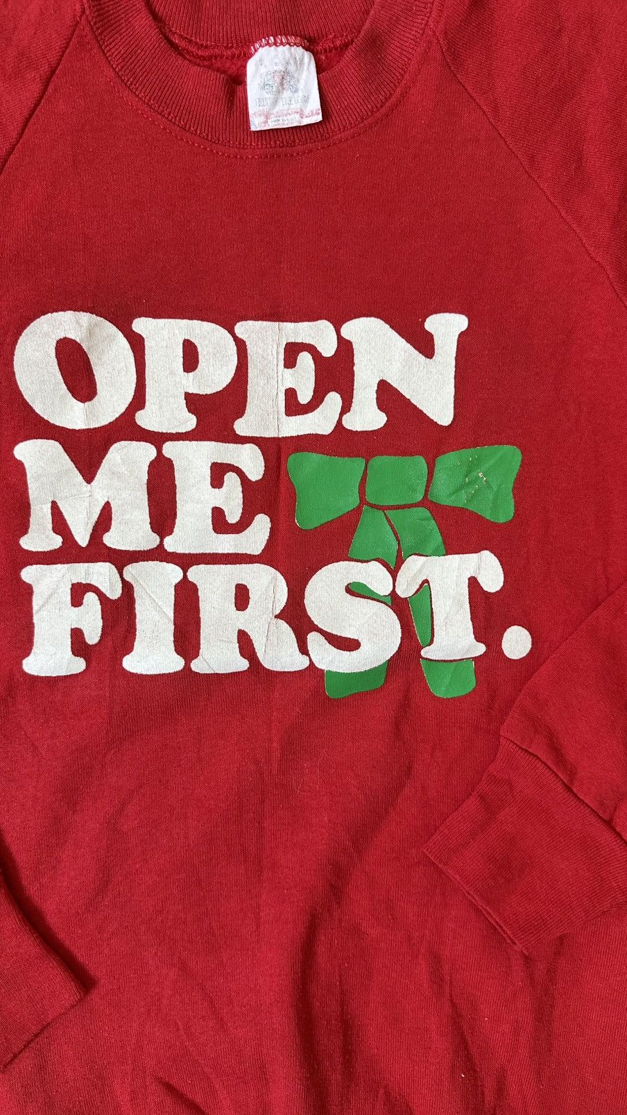 Vintage VINTAGE 80S OPEN ME FIRST CHRISTMAS SWEATSHIRT Size US S / EU 44-46 / 1 - 2 Thumbnail