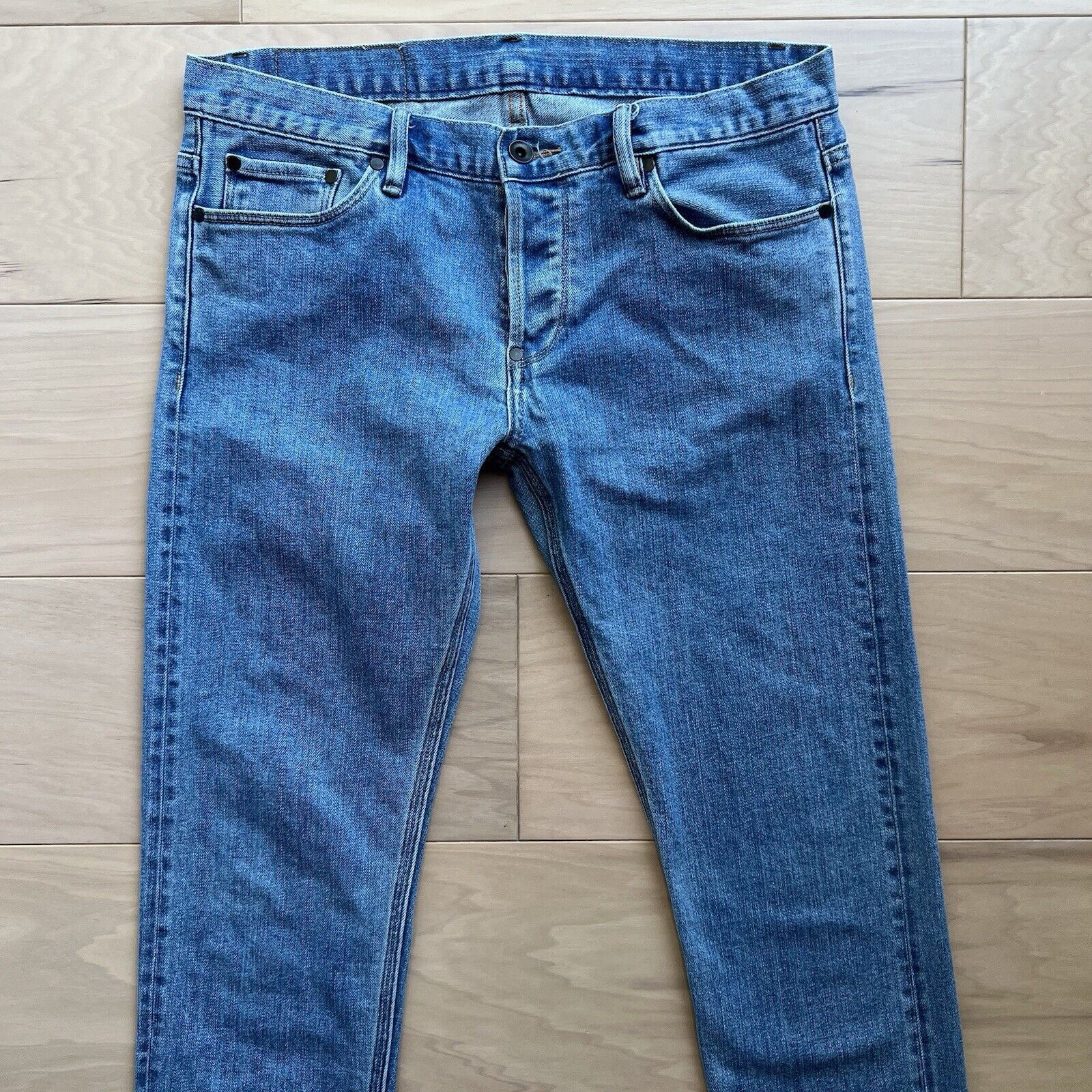 Doublewood Doublewood Project Selvedge Jeans 33 Blue Slim Fit Casual Size US 33 - 3 Thumbnail