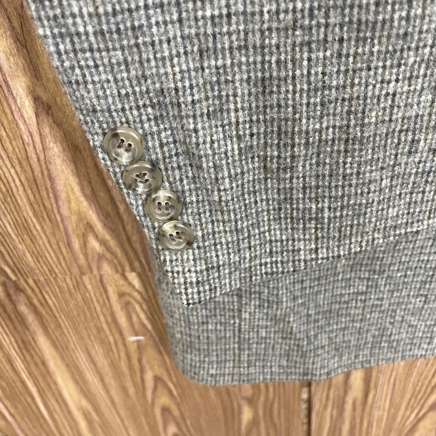 VINTAGE Bill Blass Sport Coat Mens 42R Green Multicolor 100% Camel Hair USA Made Blazer Jacket